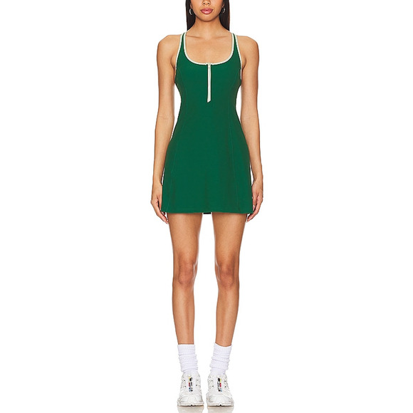 The Upside Oxford Ali Green Polyamide Mini Dress Size US 6 - Picture 1 of 5
